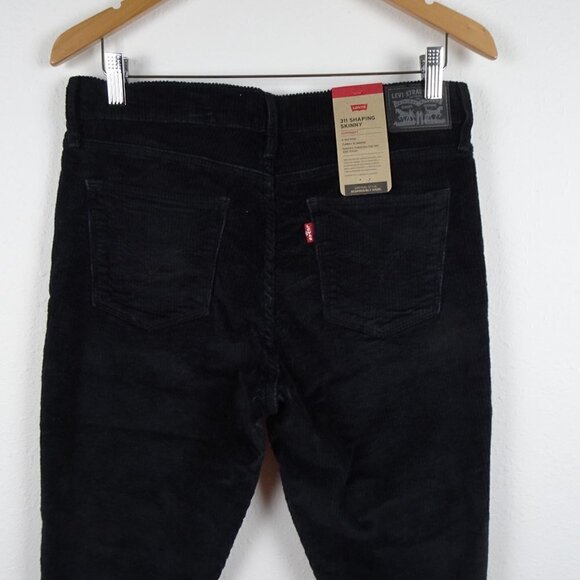 Levi's 311 Shaping Skinny Jeans Women's Size 31x30 Black Corduroy Stretch Cords - Picture 4 of 11